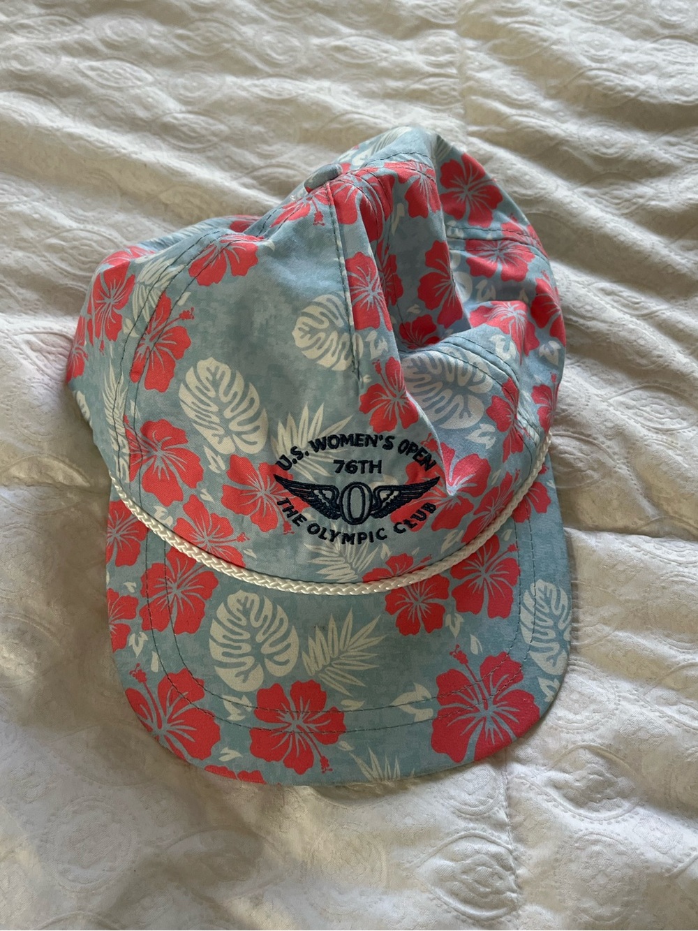 Women’s 76th US Open Tennis Olympic Club Floral Cap with Embroidered logo